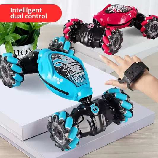 4WD Stunt Drift Car LED Electric Cars 2.4G Gesture Induction Deformation Twist Remote Controlled Car Electronic Kids Toys Gifts